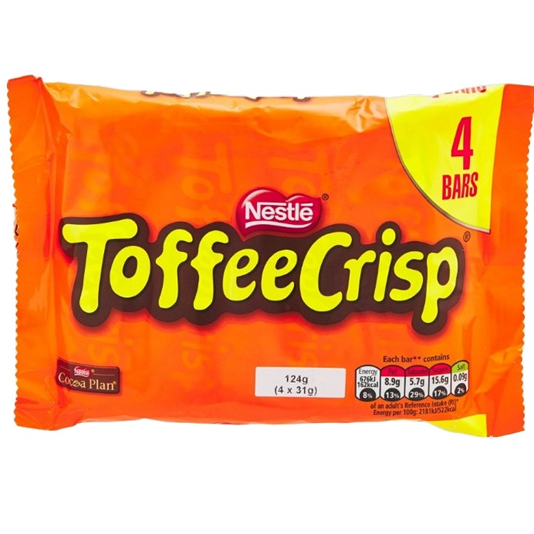 Nestle Toffee Crisp, 4pk