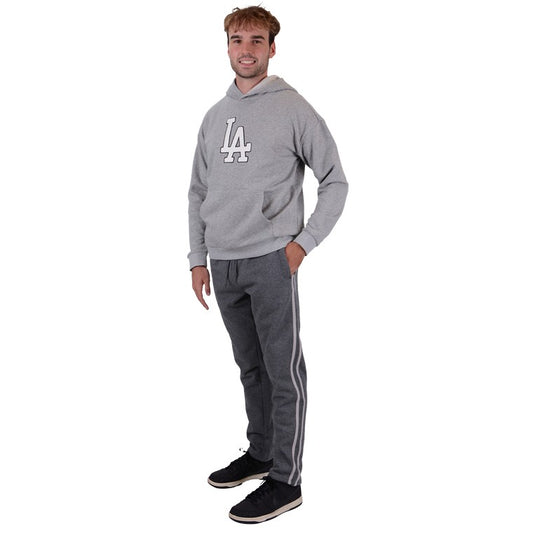 LA College Hoodie, Grey Marle, Size S