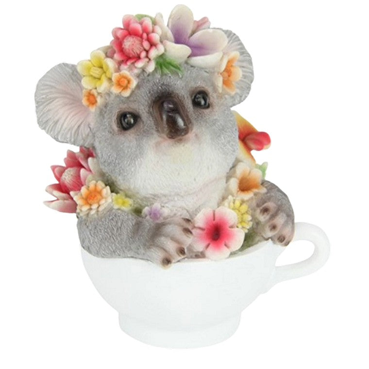 Cute Baby Koala in Teacup