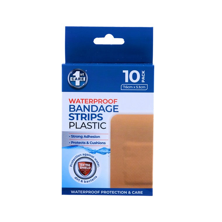 Waterproof Bandage Strips, 10pk