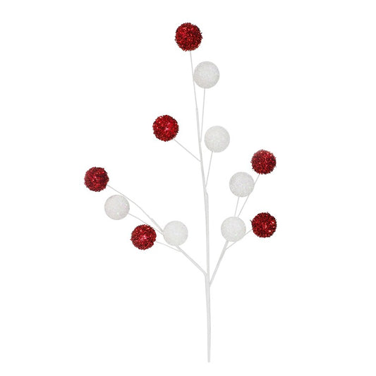 Tinsel Bauble Spray. 70cm, Asstd