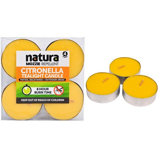 Citronella Tealights, 4pk