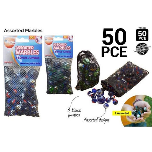 Glass Marbles, 50pc