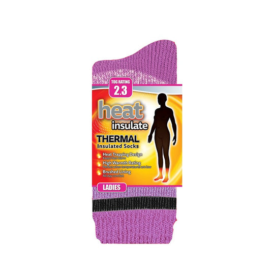 Heat Insulate, Ladies Premium Socks, Asstd