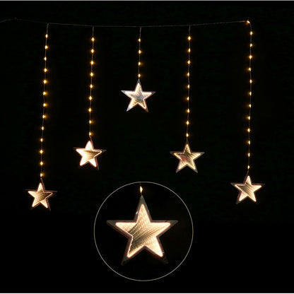 LED Infinity Stars Curtain Light, Asstd