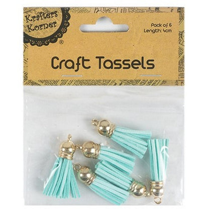 Craft Tassels, 6pk, 6 Asstd Colours