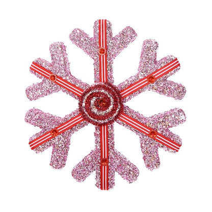 Hanging Foam Sequin Snowflake, 24cm, Asstd