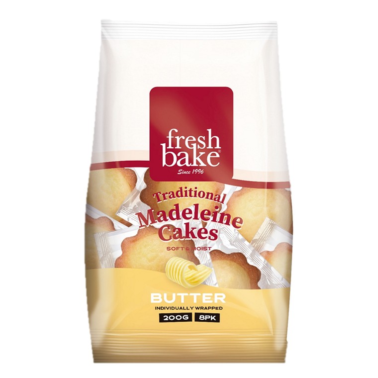 Fresh Bake Butter Madeleine Cakes, 8pk