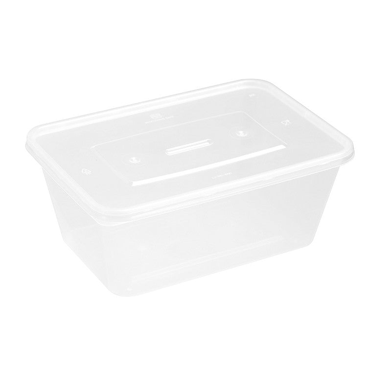 L&L Food Container Rectangle, 1L, 25pk