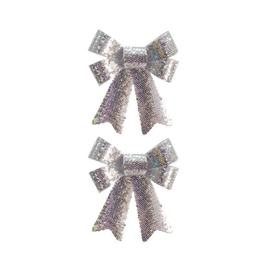 Sequin Bow, 2pk, Asstd