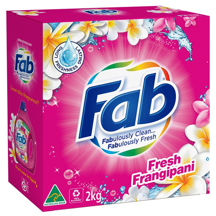 Fab Fresh Frangipani Laundry Powder, 2kg