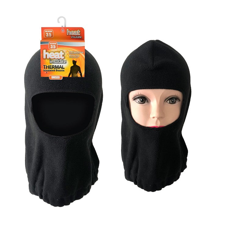 Heat Insulate, Open Balaclava Black