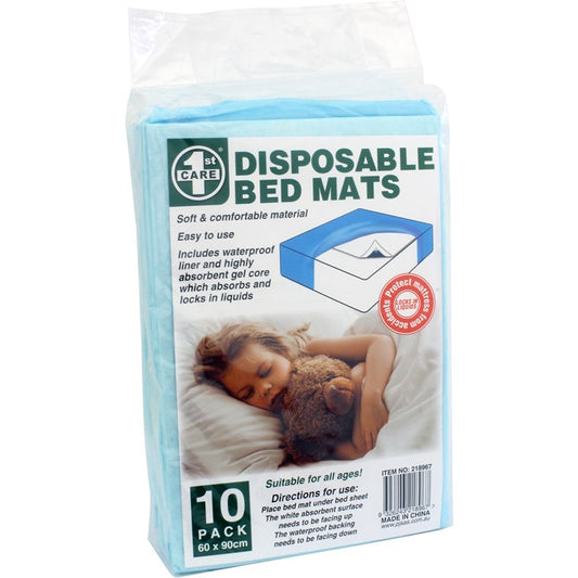 Bed Mat Disposable, 60cm x 90cm, 10pk