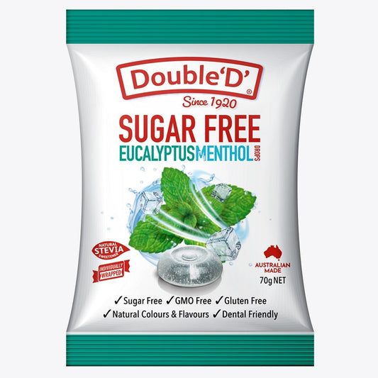 Double D Sugar Free Eucalyptus Menthol, 70gm