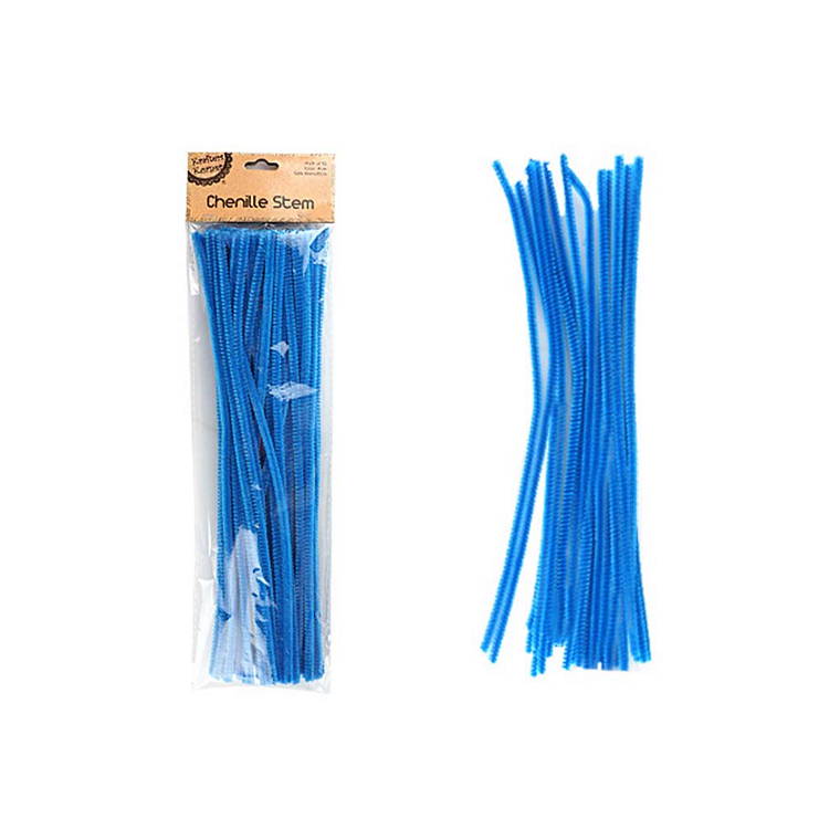 Chenille Stems, Blue, 50pk