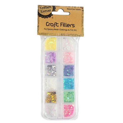 Craft Fillers Stars and Moons, 2 Asstd Designs