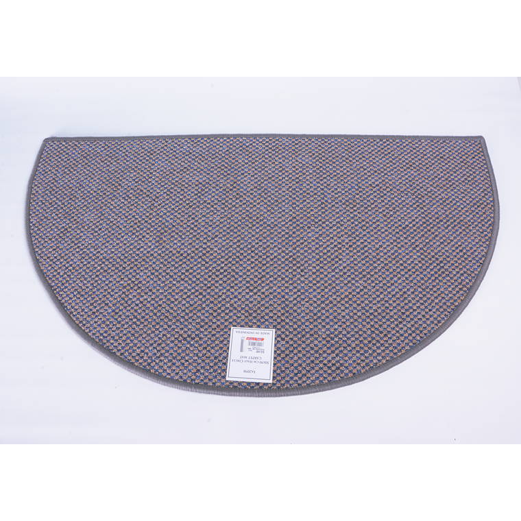 Overlocked Mat Semi Circle, 90cm, Asstd Colours