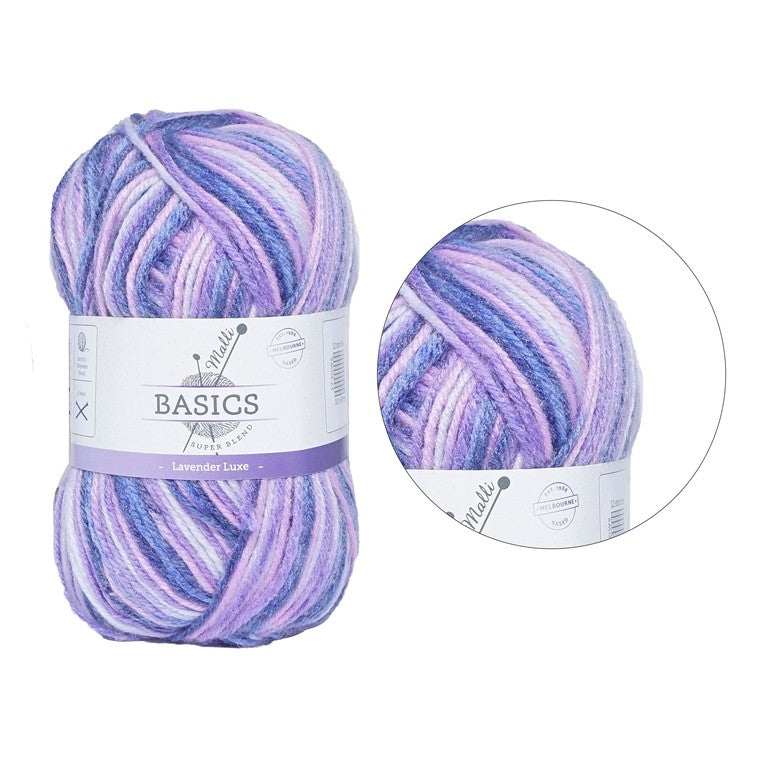 Acrylic Yarn, Lavender Luxe