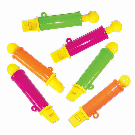 Party Favour Long Whistles, 6pk