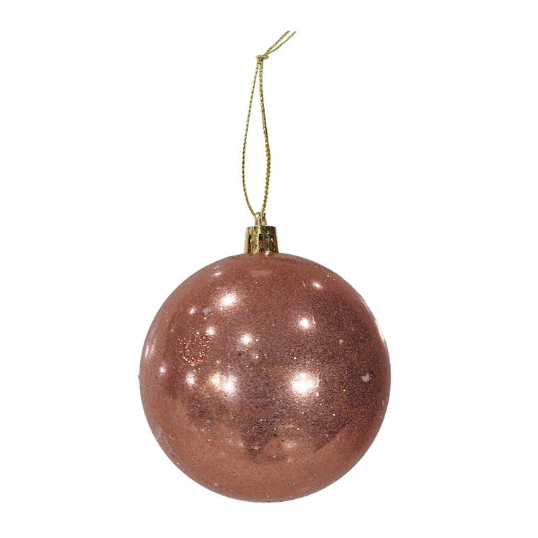 Metallic Glossy Bauble, 8cm, Asstd