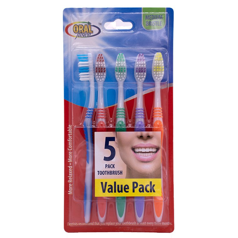 Oral Fusion Toothbrush, 5pk