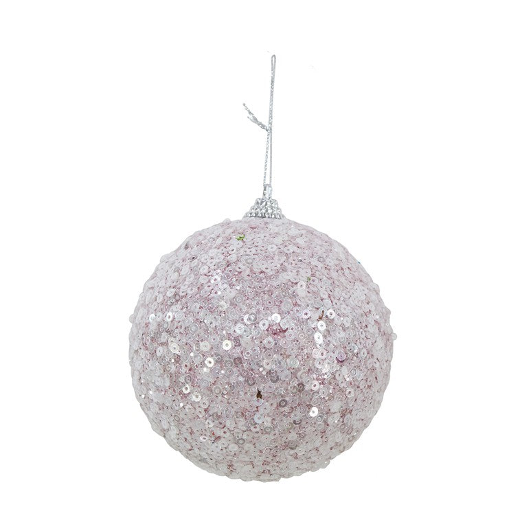 Sequin Bauble, 100mm, Asstd