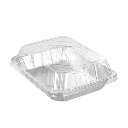 L&L Foil Tray w/ Plastic Lid, 3pk