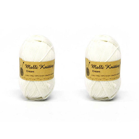 Acrylic Yarn, Cream