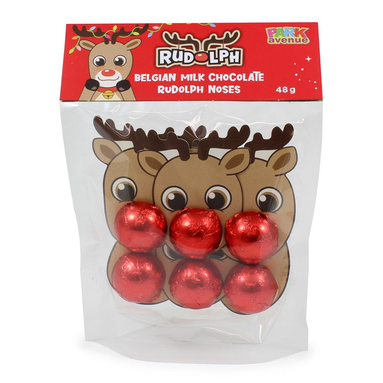 Rudolph Milk Chocolate Noses, 6pk