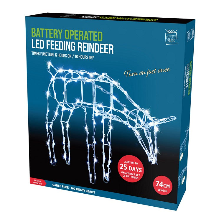 LED Standing Reindeer, 2 Asstd, 84cm