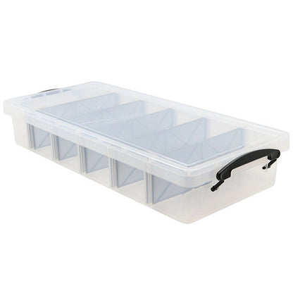 Storage Container, 10L Clear, 6 Section