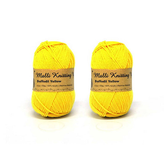 Acrylic Yarn, Daffodil Yellow