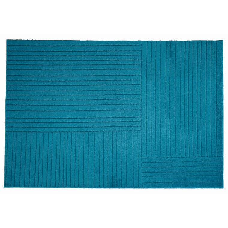 Jacquard Sherpa Rhys Rug, Teal