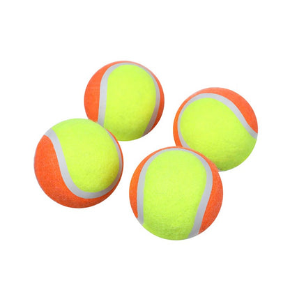 Mini 4cm Tennis Ball, 4pk, 3 Asstd Colours