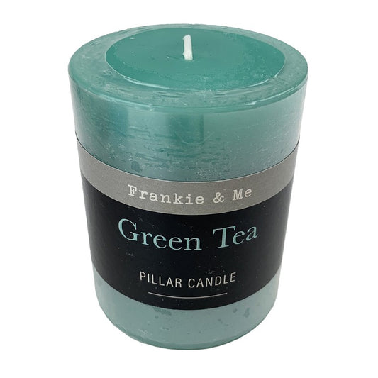 F&M Pillar Candle, Green Tea