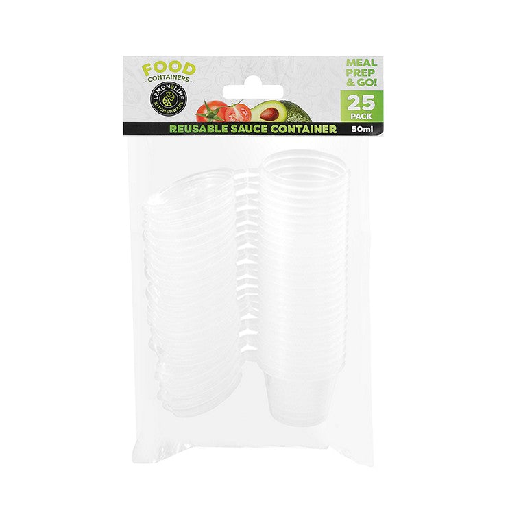 L&L Reusable Sauce Container, 50ml,25pk