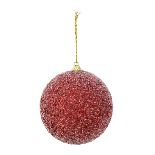 Sugar Bauble, 80mm, Asstd