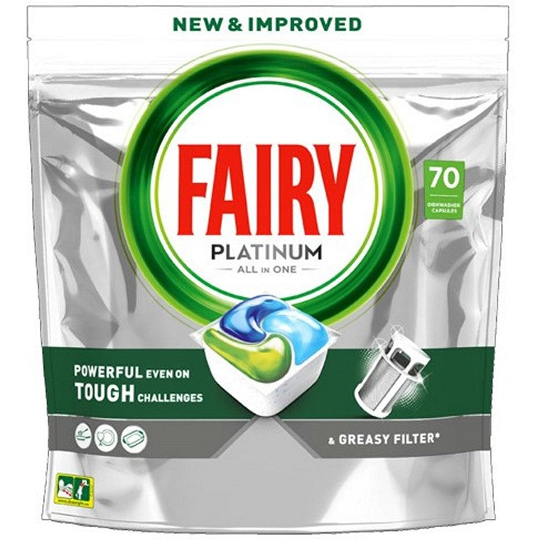 Fairy Caps Platinum, All in One, 70pk