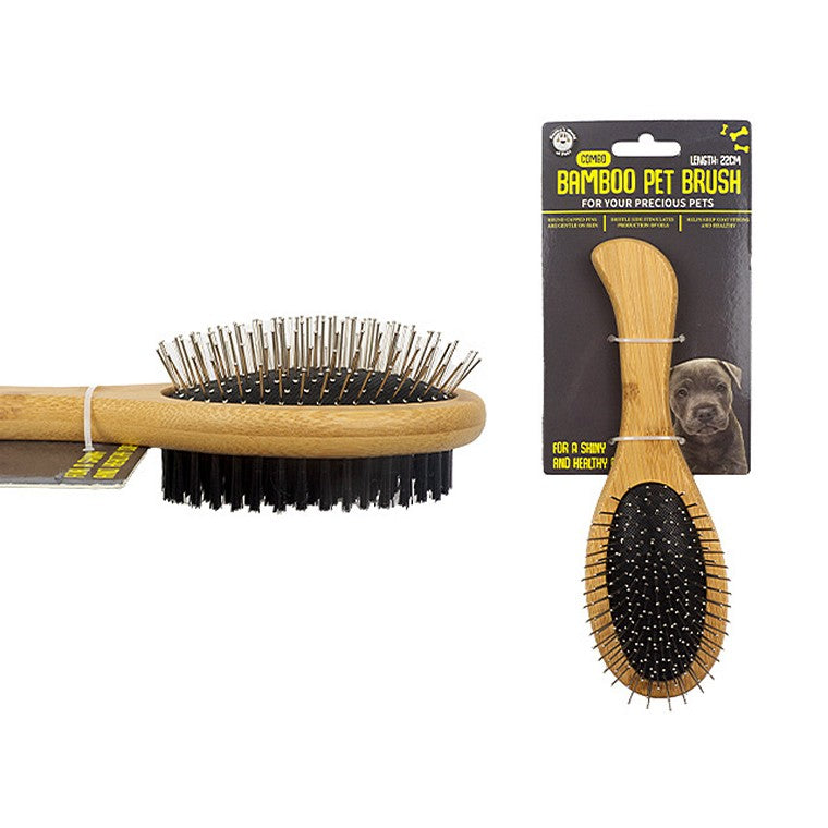 Pet Bamboo Dual Brush