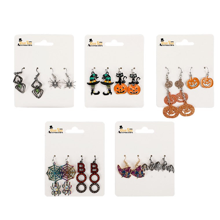 Halloween Earrings, Asstd