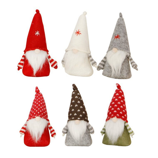 Xmas Table Gnome Santa, 16cm