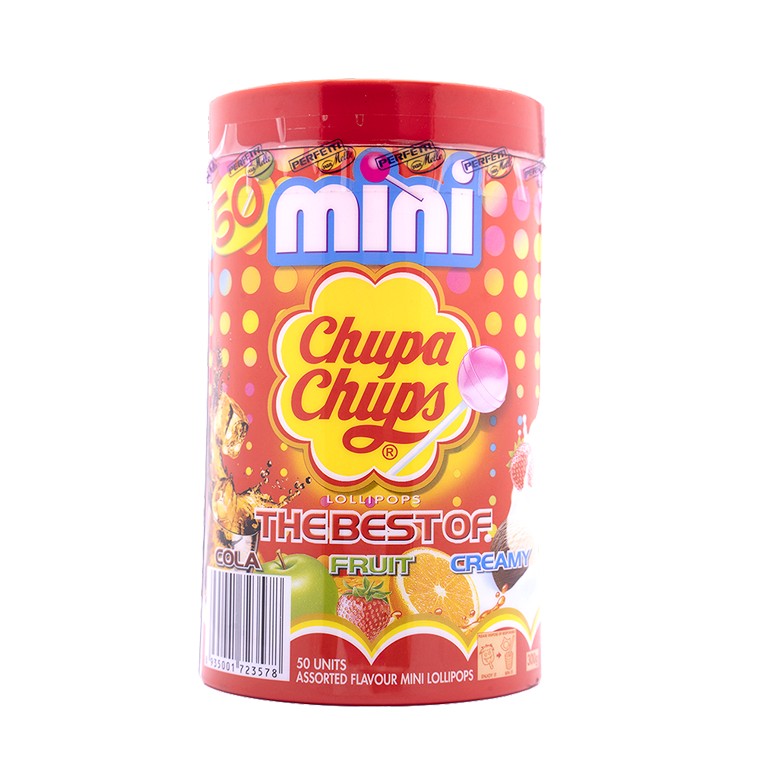 Chupa Chups, Mini Tub, 50pk