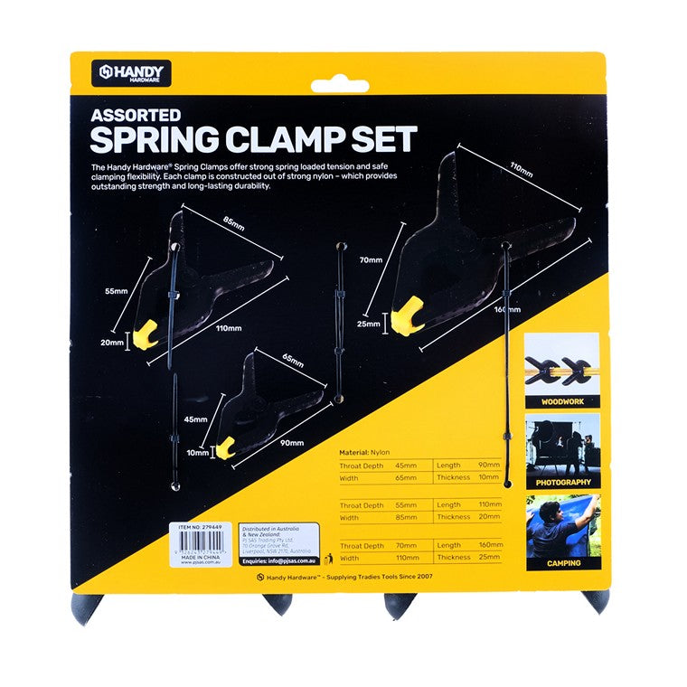 Spring Clamp Set, 6pc