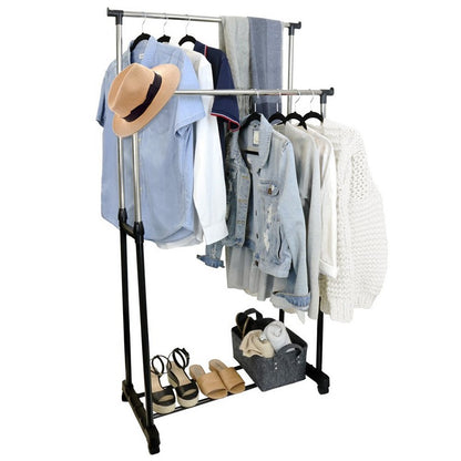 Double Rail Clothes Rack, 160x82cm