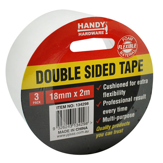 Cushioned Double Sided Tape, 3pk