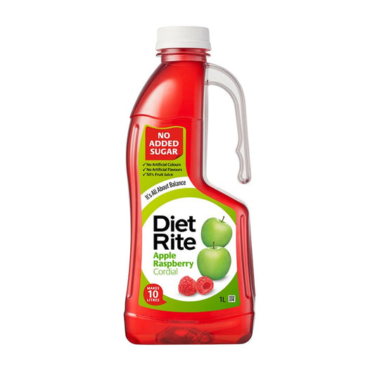 Diet Rite Concentrate Cordial, Apple Raspberry 1L