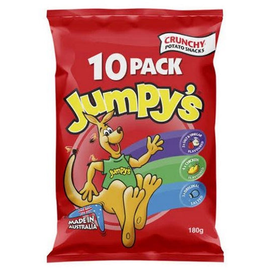 Jumpys Multi Pack Chips, 10pk, 3 Flavours
