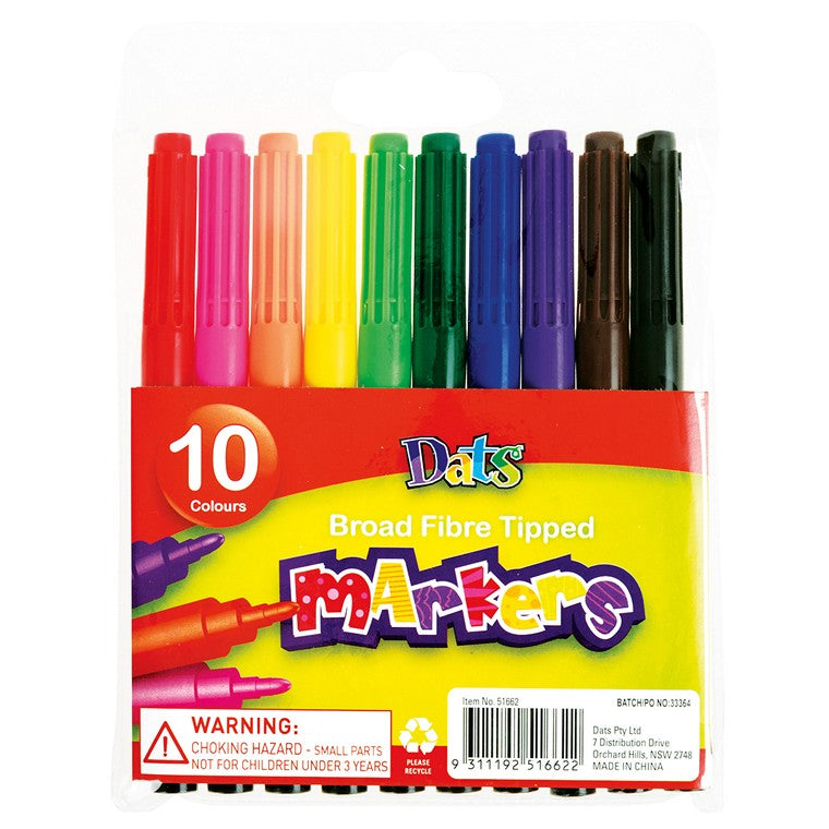 Marker Coloured Jumbo, 10pk