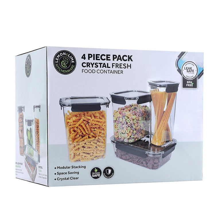 L&L Crystal Fresh Container Set, 4pce