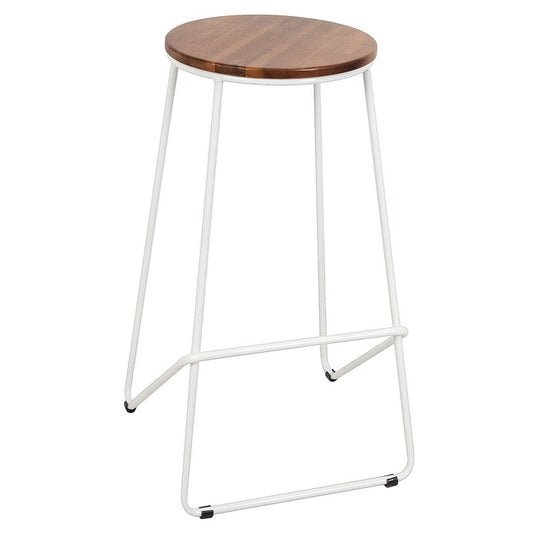 Acacia Barstool, White